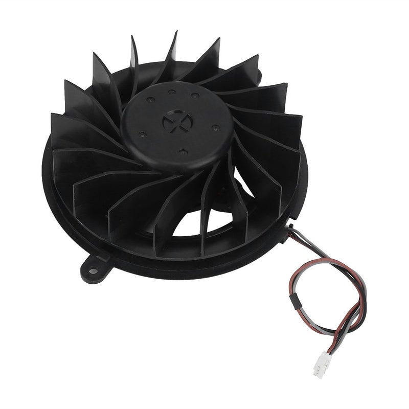 Socobeta Replacement Internal Cooling Fan 17 Blades Replacement Internal Cooling Fan Cooler for PS3 Slim - Image 1